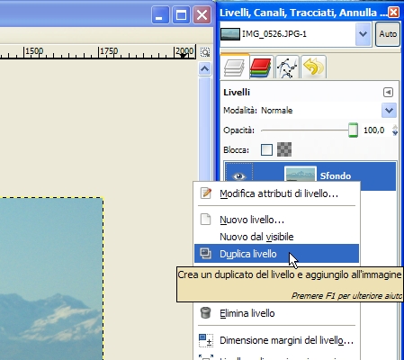 Duplica Livello