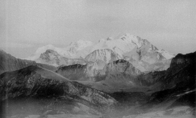 Monte Bianco in una foto di mio nonno del 1920