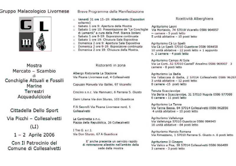 Mostra mercato Malacologica