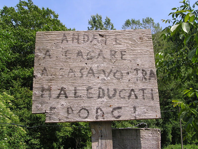 TOPONOMASTICA e CARTELLONISTICA