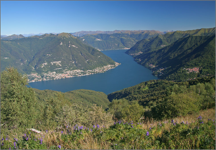 Monte Palanzone e panorama sulle Alpi Centro Occidentali