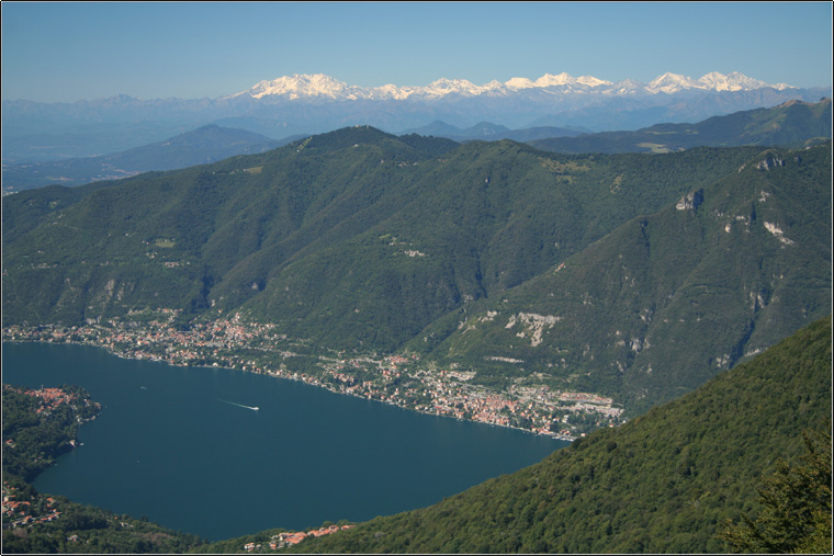 Monte Palanzone e panorama sulle Alpi Centro Occidentali