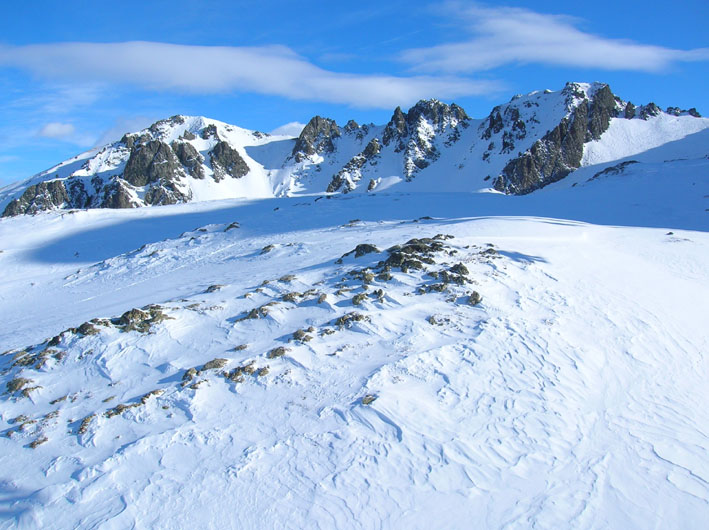 Cercando la neve.
