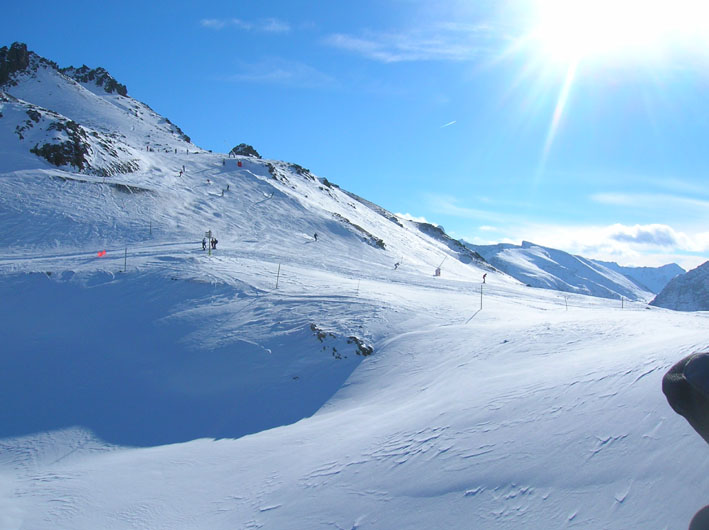 Cercando la neve.