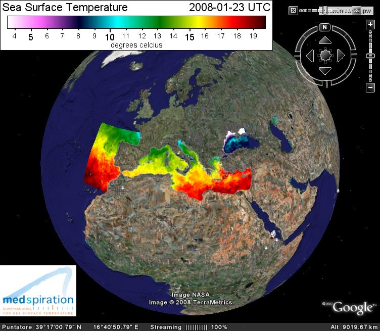 Temperatura del Mediterraneo