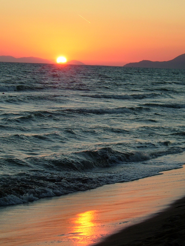 Tramonto sulla laguna di marano