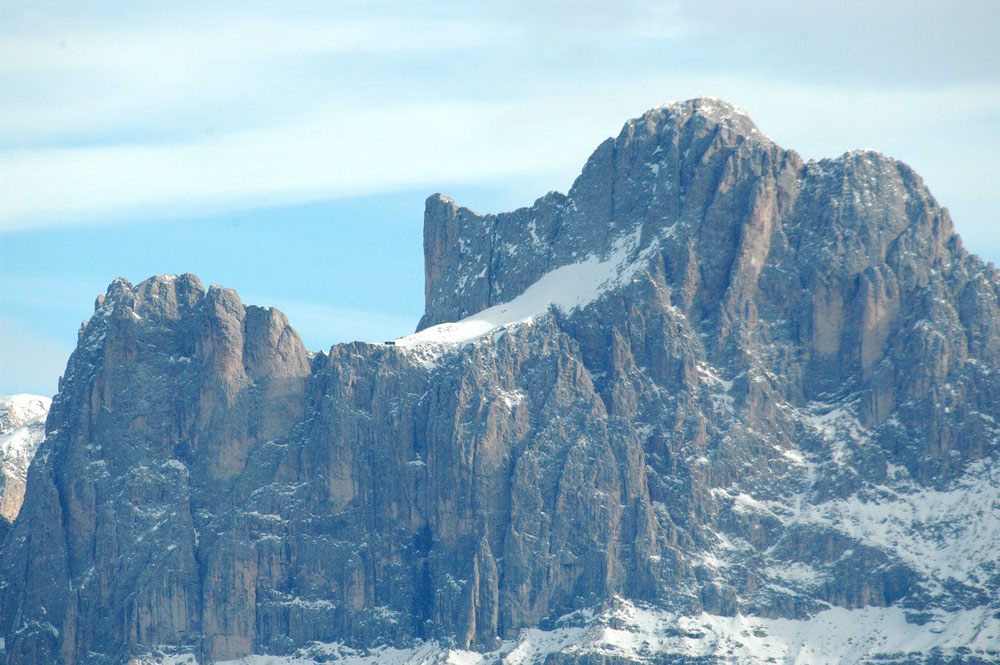 Il Catinaccio visto dal Santuario di Pietralba