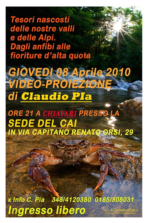 Il mio sito e invito a proiezione fotografica