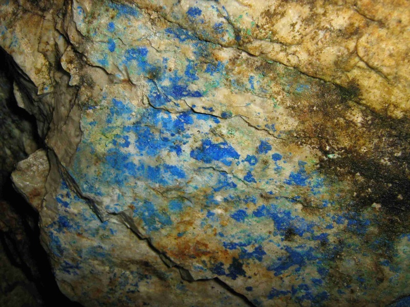 La miniera di azzurrite della Quagna