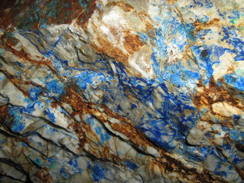 La miniera di azzurrite della Quagna