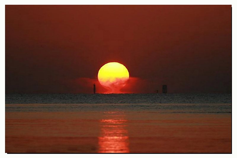 luna+ tramonto