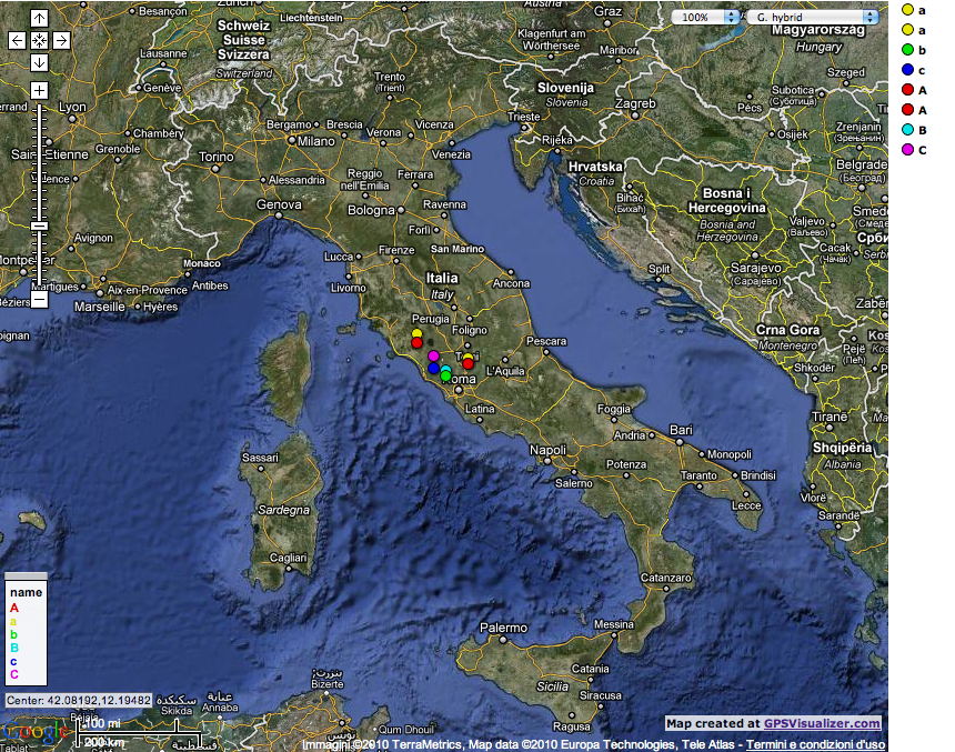 Commenti/Discussioni sulle Mappe di distribuzione