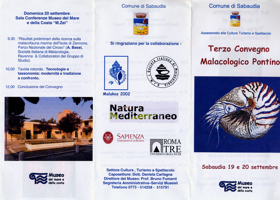 Terzo Convegno Malacologico a Sabaudia
