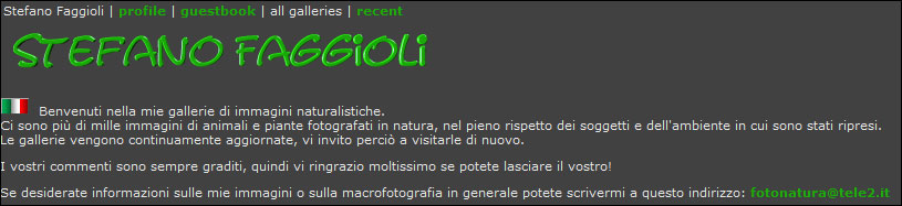 Le mie gallerie su PBase