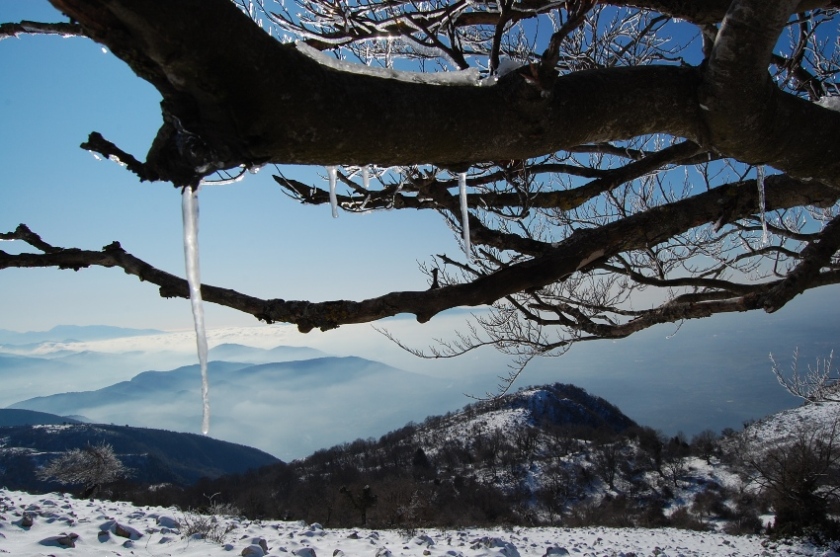 Monte Gennaro 1271 mt. - ghiaccio e neve alle porte di Roma