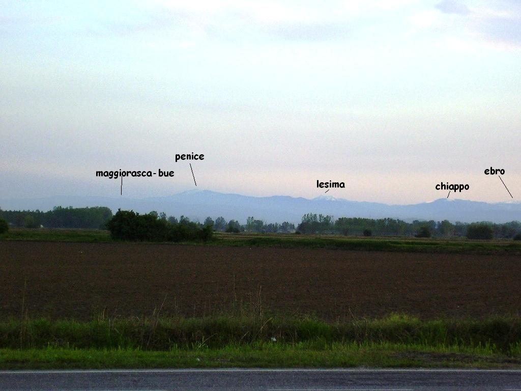 appennino settentrionale dalla pianura padana