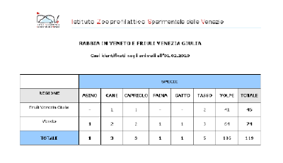 Aggiornamenti sulla diffusione della rabbia nel Nord-Est