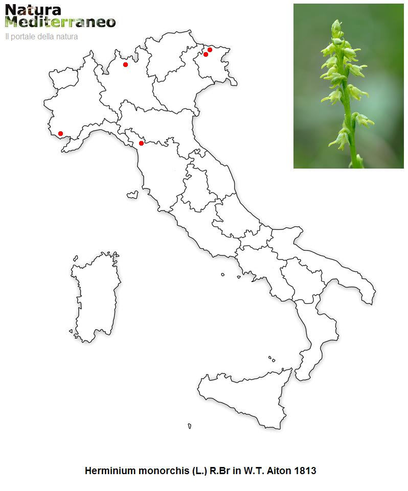 MAPPE DI DISTRIBUZIONE ORCHIDEE SPONTANEE - Prima parte