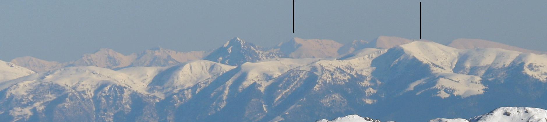 Il Monte Baldo visto dal Garda