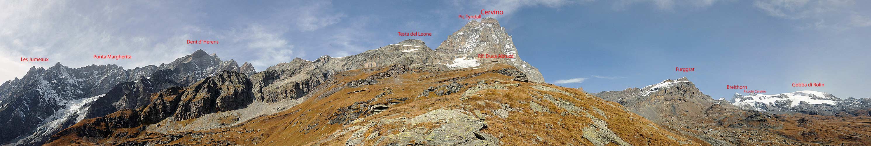 La parete sud del Cervino