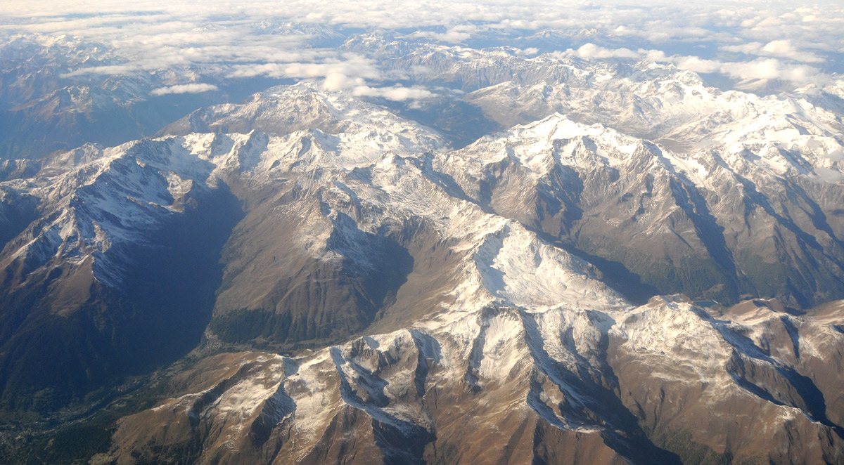 Il Bernina visto dall'' alto