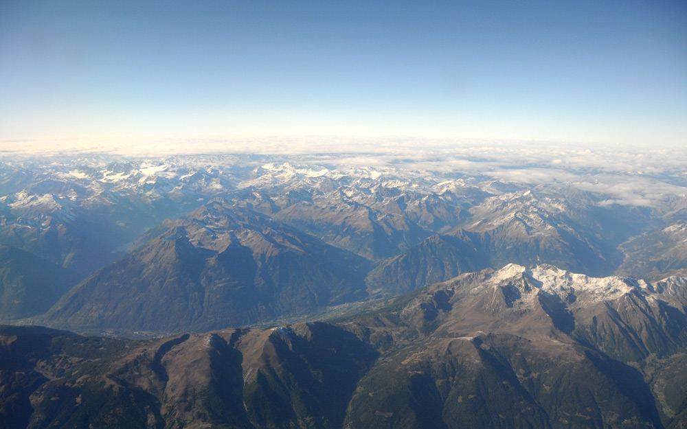 Il Bernina visto dall'' alto