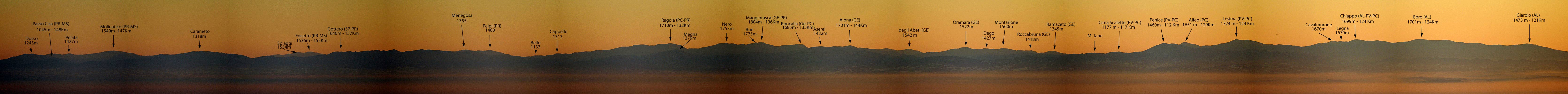 Gli Appennini visti da Bergamo