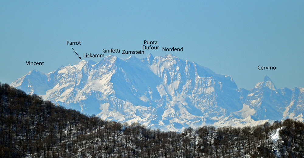 La cerchia alpina alpina da Albugnano d''Asti