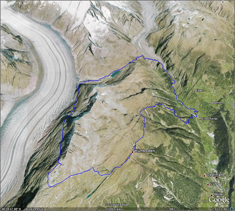 Un giretto intorno al ghiacciaio dell''Aletsch