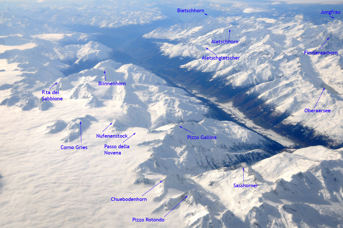 Dal Monte Rosa al Monte Bianco