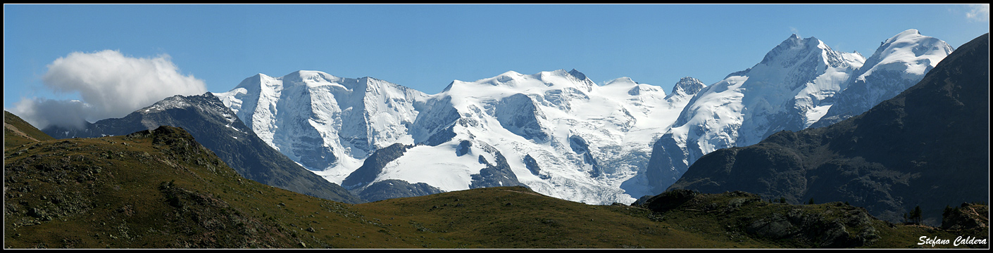 Il Bernina visto dall'' alto