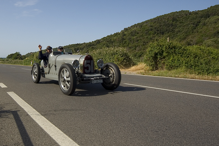 Raduno delle Bugatti in Maremma