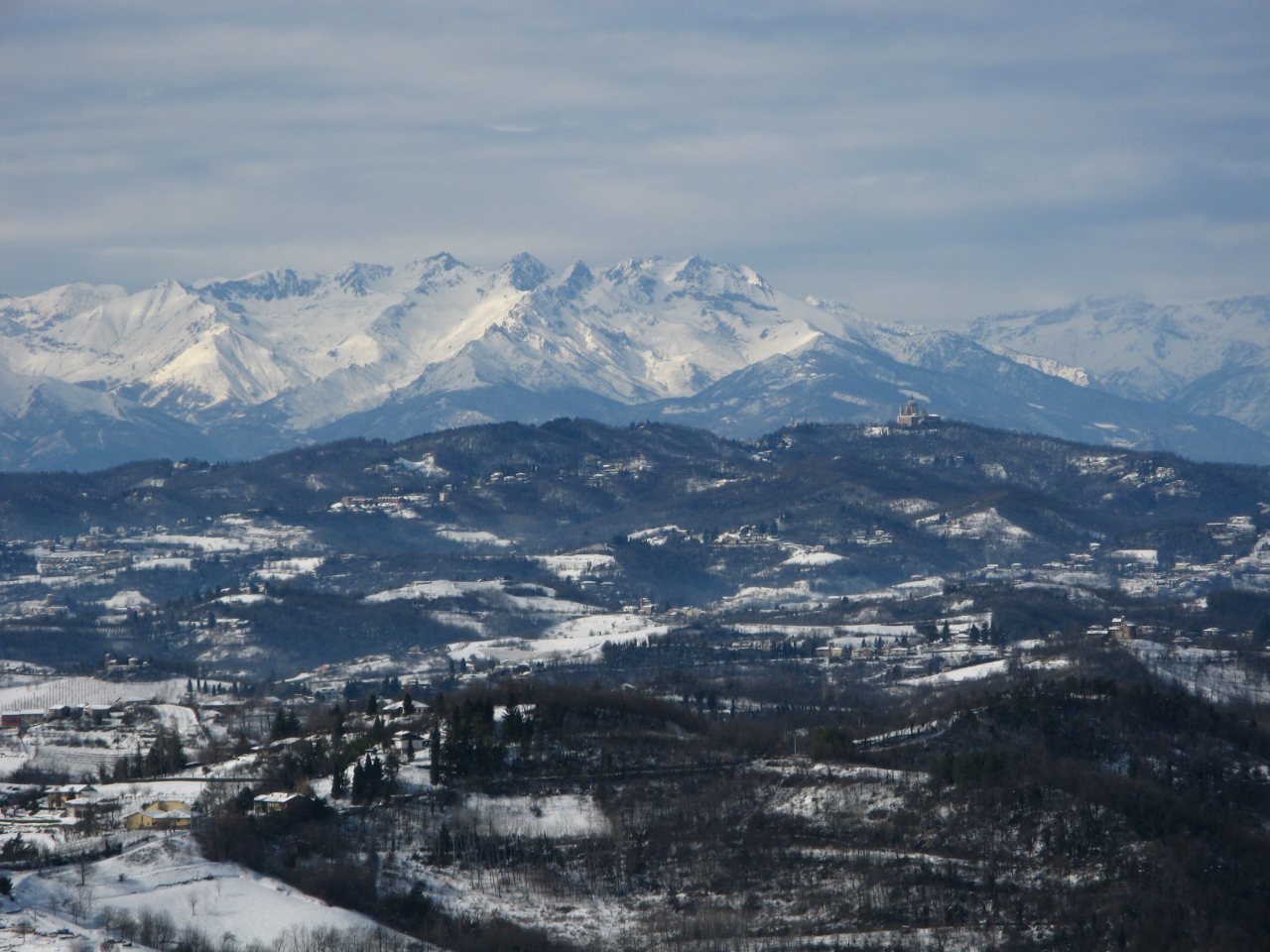 La cerchia alpina alpina da Albugnano d''Asti