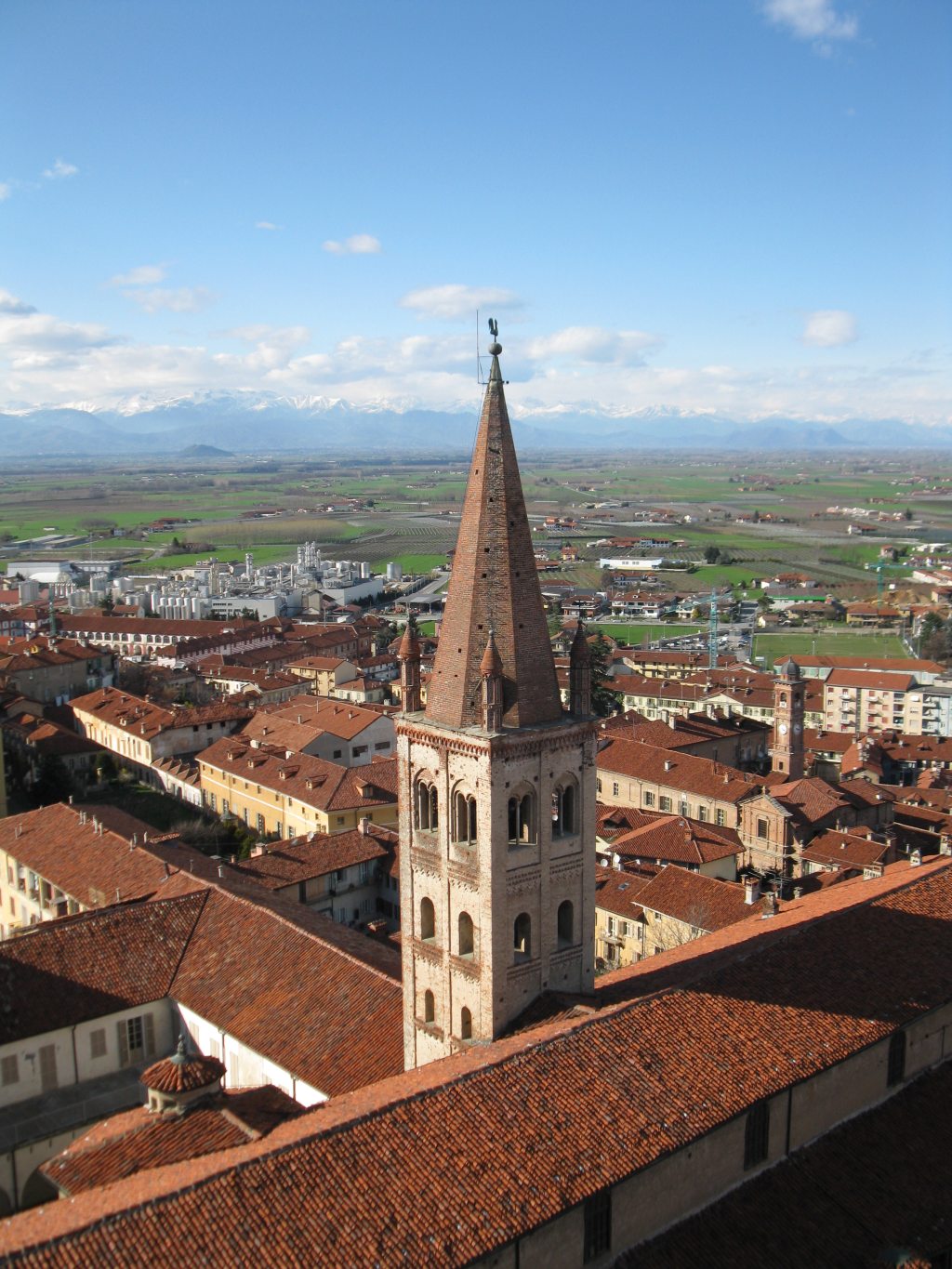 Vista delle Alpi da Saluzzo