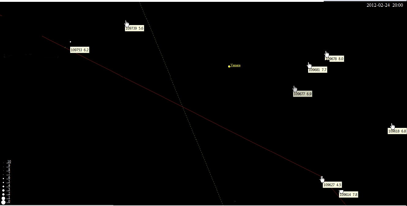 Luna, Venere e Giove - 24 febbraio 2012