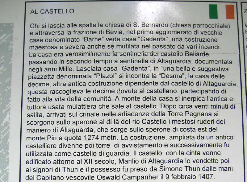 Castelli,Torri e Palazzi.....del Trentino