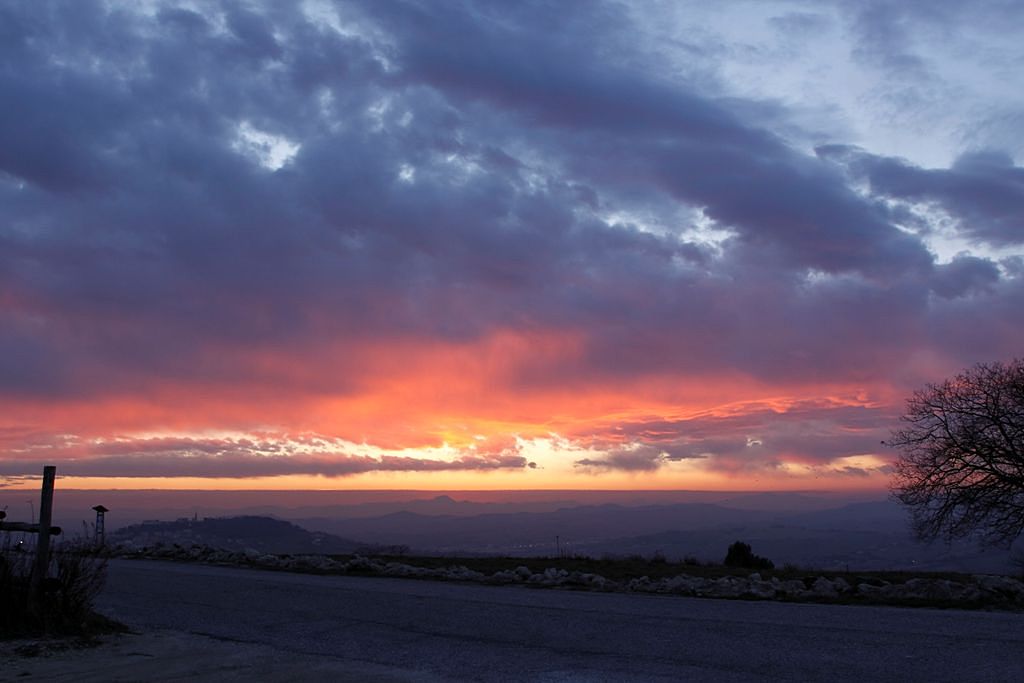 Evoluzione di un tramonto