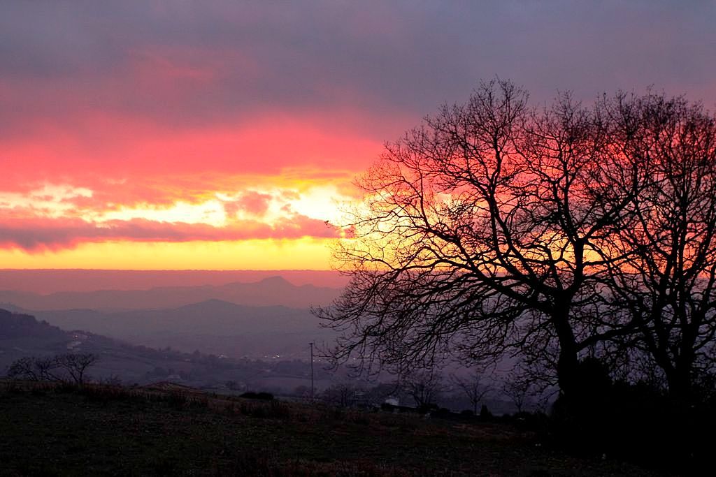 Evoluzione di un tramonto