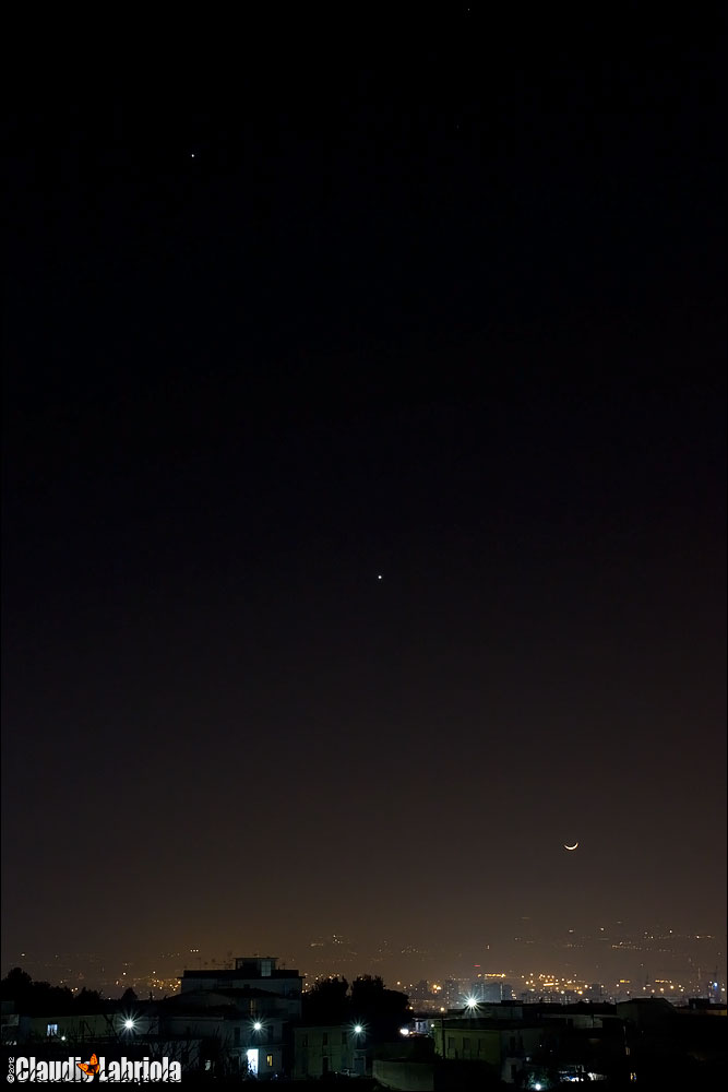 Luna, Venere e Giove - 24 febbraio 2012