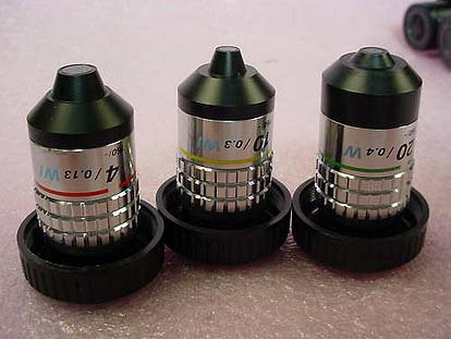 Gli obiettivi per immersione in acqua.