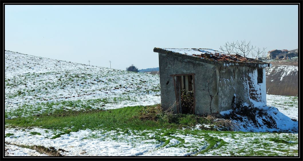 Neve sui Sassoni di Furbara e Sasso (Roma)