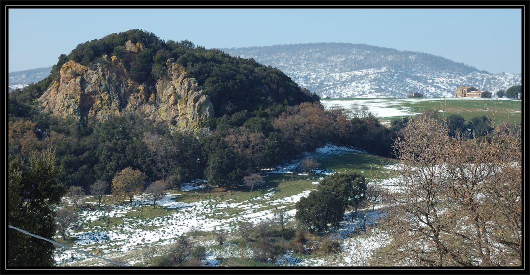 Neve sui Sassoni di Furbara e Sasso (Roma)