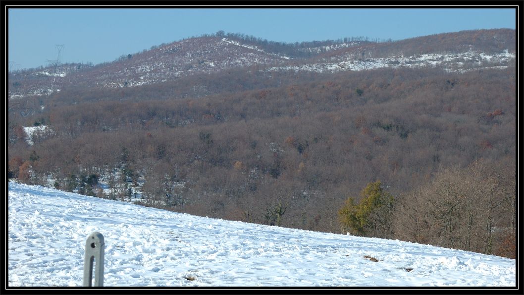 Neve sui Sassoni di Furbara e Sasso (Roma)