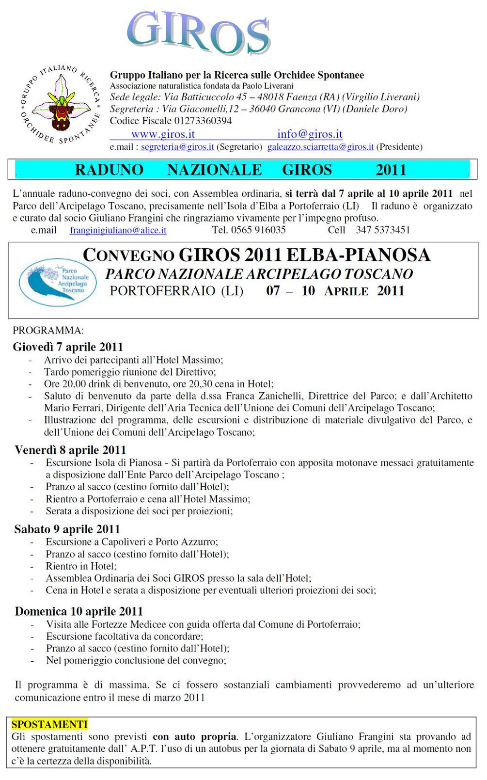 Raduno Nazionale GIROS 2011