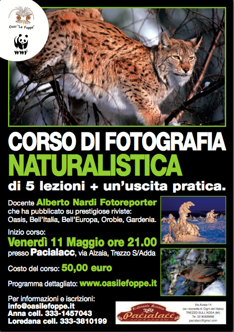 Corso di Fotografia Naturalistica - Trezzo sull''Adda MI