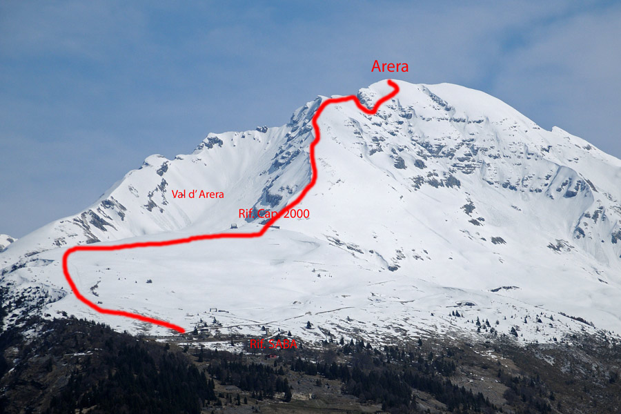 Pizzo Arera e Monte Bianco