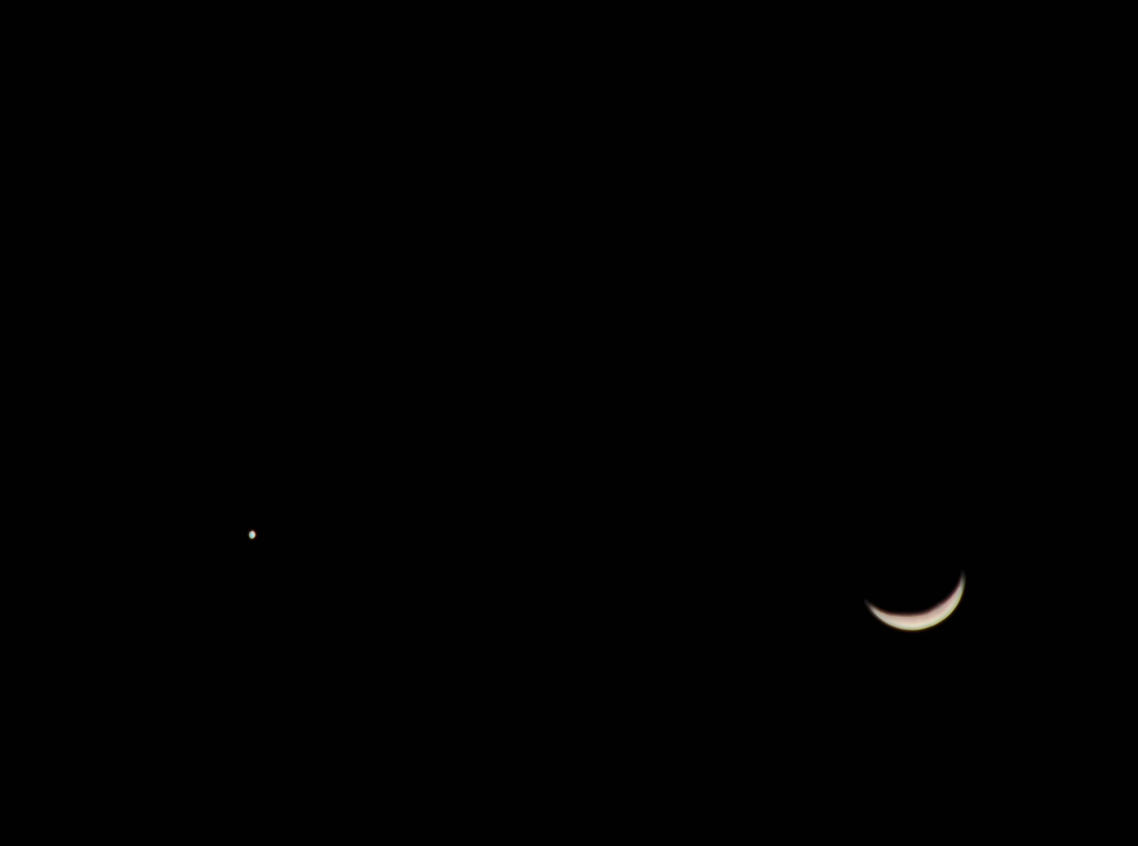 Luna, Venere e Giove - 24 febbraio 2012