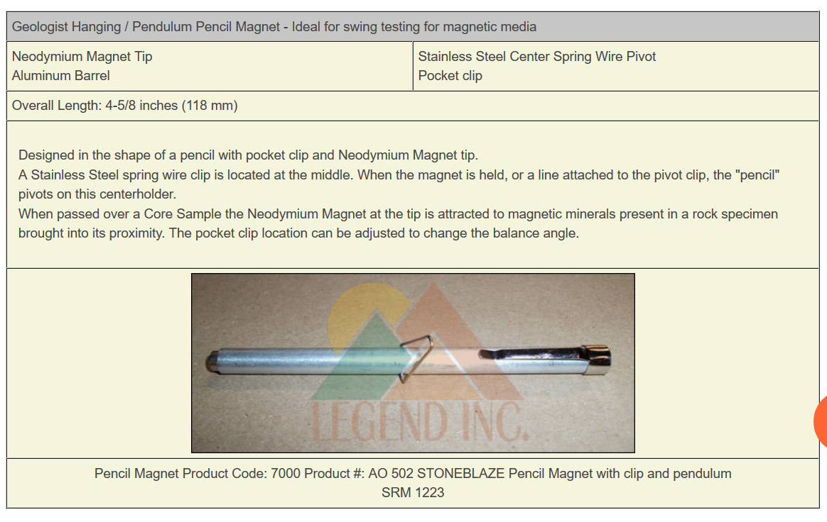 strumenti geologici da ID