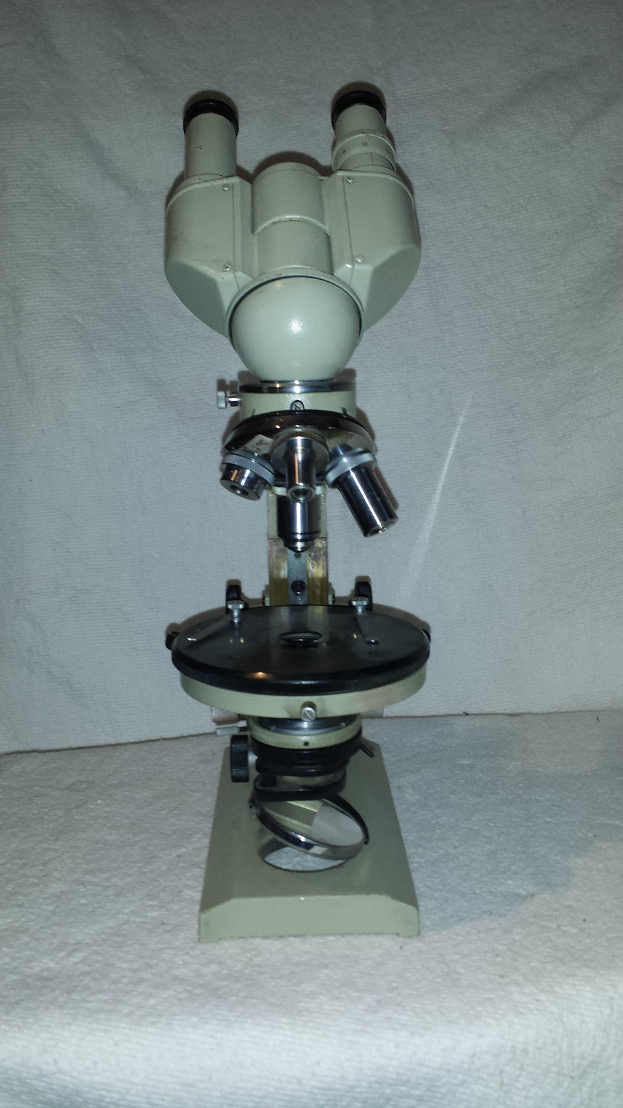 illuminazione dei vecchi microscopi a specchio!