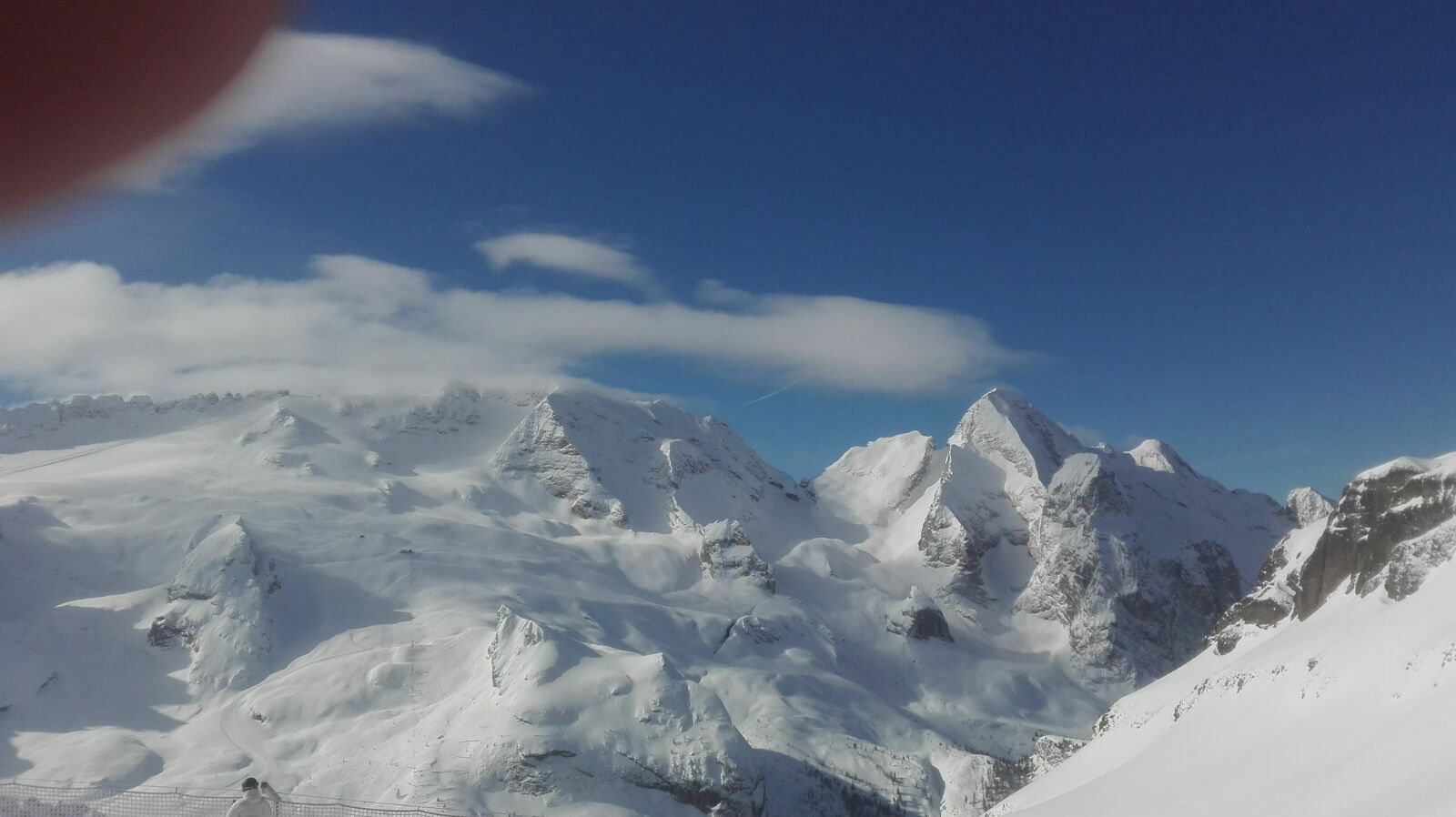 Foto dal Sas Bece'' Pordoi ieri